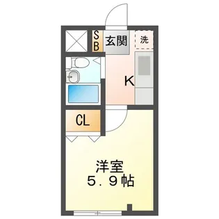 コーポユー【2階】の間取り