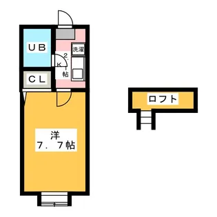 ミューズイン弥生【1階】の間取り