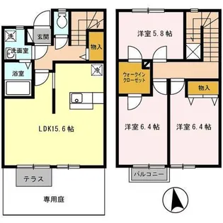 福島県郡山市八山田西4【一戸建】の間取り