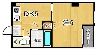 サンシャイン森之宮【5階】の間取り