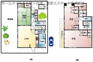 大阪府堺市南区高倉台2【一戸建】の間取り