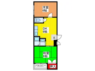 南紀マンション【4階】の間取り