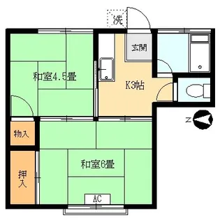 中山荘【2階】の間取り
