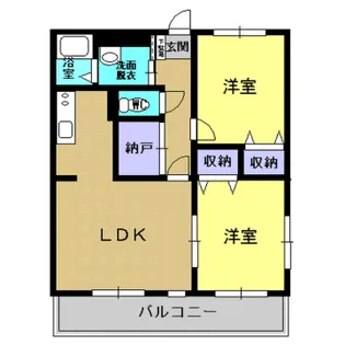 熊本県菊池郡菊陽町武蔵ヶ丘北1【マンション】の間取り