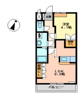アマレーナ【1階】の間取り