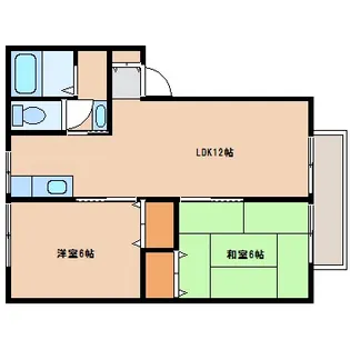 かすみレジデンス【2階】の間取り