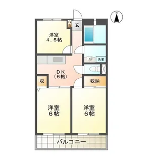 グリーンハイツI【3階】の間取り