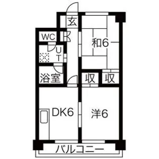 レジデンスRS【2階】の間取り