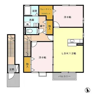 グリーンヒルズたかお【2階】の間取り