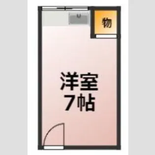 1Rの間取り画像