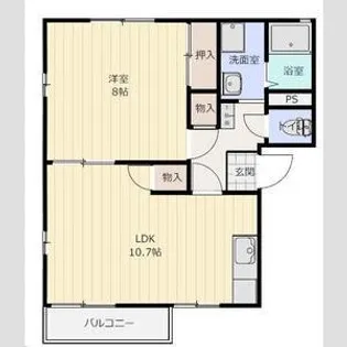 ロジュマンC【2階】の間取り