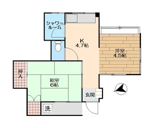 平和台ハイツ【1階】の間取り
