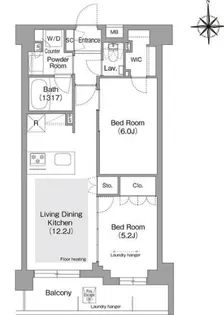東京都文京区目白台3【マンション】の間取り