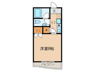 ベルシェ西ノ内【5階】の間取り