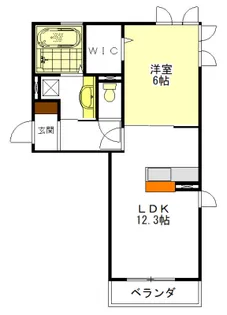 D-room渋見町【1階】の間取り