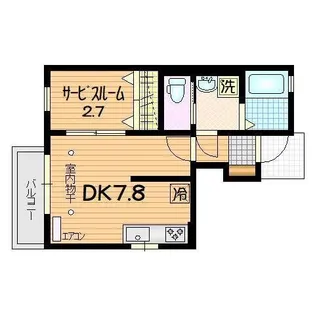ハイネス都南【1階】の間取り