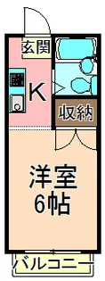 東京都足立区西新井2【アパート】の間取り