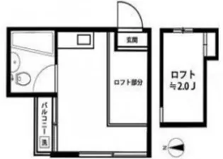 1Rの間取り画像