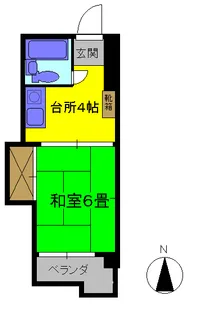 ルーセント大道【7階】の間取り