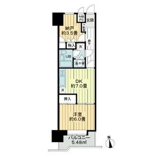 ライオンズマンション本町第2【2階】の間取り