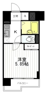 1Kの間取り画像