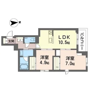 bonheur【2階】の間取り