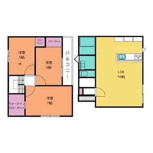 栃木県宇都宮市御幸ケ原町【一戸建】の間取り