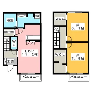 レフィナード カーサ【1階】の間取り