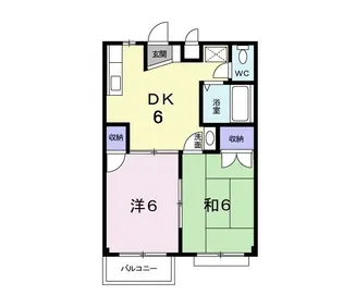 サンシャインアップル A【2階】の間取り