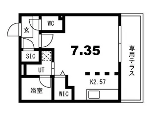 厚別中央1-2MS【1階】の間取り