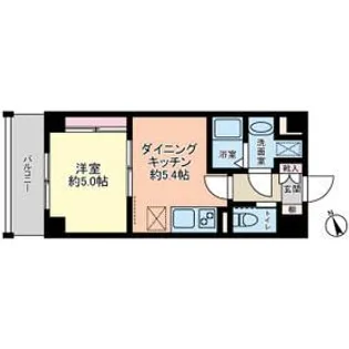 グローリオシェルト新宿山吹町【4階】の間取り