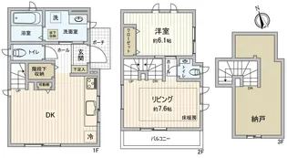 千葉県船橋市海神3【一戸建】の間取り