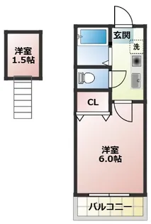 スィーダーハウス【2階】の間取り