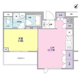 東京都品川区中延4【マンション】の間取り