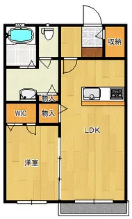 グランコート館林B【1階】の間取り