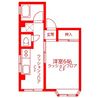 ファミール大和【4階】の間取り
