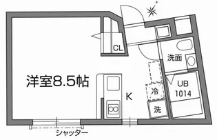 プラトージョビアル【1階】の間取り