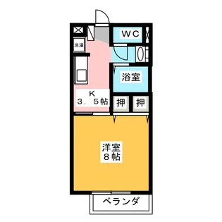 ツインアベニュー B棟【1階】の間取り