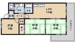 エスポアール池田【2階】の間取り