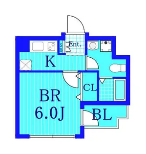 レグラス横浜西口【9階】の間取り