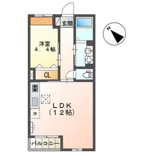 美・アベニール【1階】の間取り
