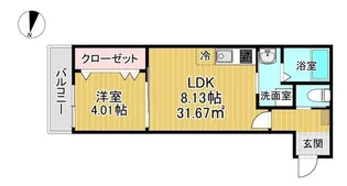 千葉県千葉市中央区蘇我1【アパート】の間取り