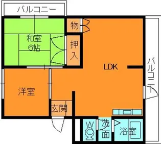 第2岡田マンション【5階】の間取り
