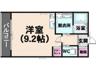 エルメゾン若久【1階】の間取り