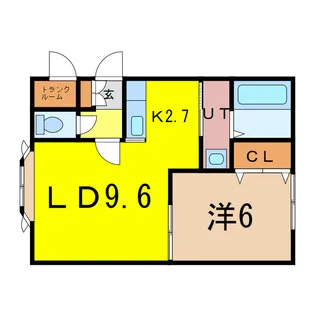 フォレストB【2階】の間取り