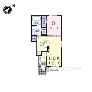 クレール聖和A【1階】の間取り