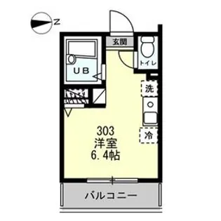 ドミール西尾久【3階】の間取り