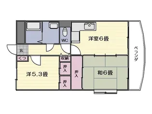 エピナールM・Y【1階】の間取り