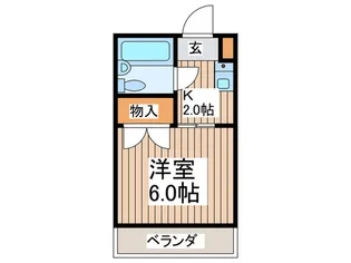 YCハイツ南林間【2階】の間取り