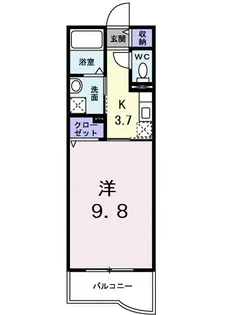プリマヴェーラ エルモッサ【3階】の間取り
